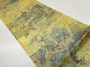 洛中洛外の図織出し袋帯